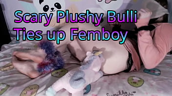 Preview 1 of Ava Bride - Scary Plushy Bulli Ties Up Femboy (Teaser)