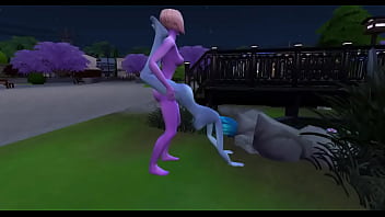 Preview 2 of Hdxxx Search - A hot pair of aliens fuck in the open air