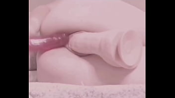 Preview 1 of Liang Kecil - Teen slut  destroy her tight holes while she moaning loud
