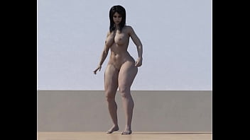 Preview 3 of Yoga Teacher Student Romance - naked giantess stomp tiny men.mp4