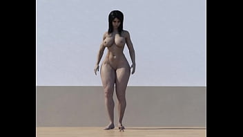 Preview 1 of Yoga Teacher Student Romance - naked giantess stomp tiny men.mp4