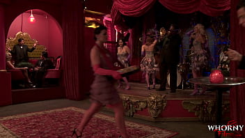 Preview 1 of Masaj Video - WHORNY FILMS The great orgy glamour babes in lingerie getting wild in the bar
