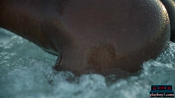Preview 4 of Xxx Vedieo Bangladeshi - Ebony beauty from Cameroon Mimi Desuka gets naked in a pool for Playboy