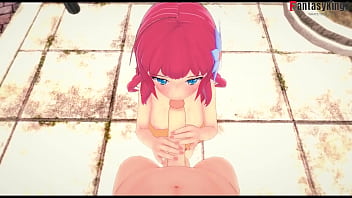 Preview 4 of Park Bum - Dola Stephanie public blowjob pov | No Game No Life | Free