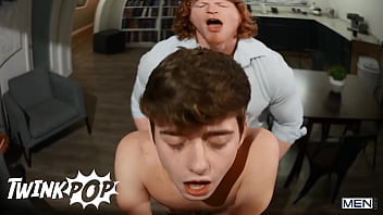 Preview 2 of Dick Mall - Stud Kyle Connors Gets His Dick Hard When Handyman Joey Mills Bends Over To Fix The Coffee Machine - TWINKPOP