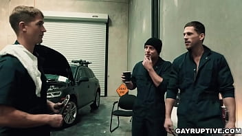 Preview 2 of Tania Indo Hot - Introverted car mechanic Brandon Anderson anal fucked by the super hunk Roman Todd in this scene! You&#039_ll love the look on Brandons mouth fucked face!