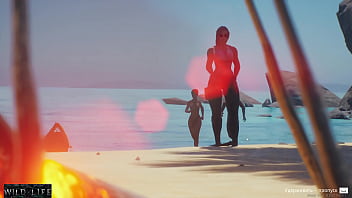 Preview 1 of Hxxx Sex - Fucked a pretty girl on the beach - Wild Life