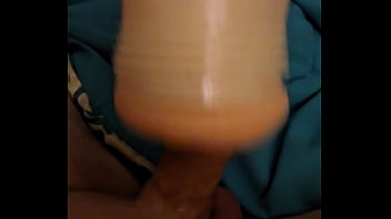 Preview 1 of Horny Busty Mon - Littlemissm Fleshlight fun!