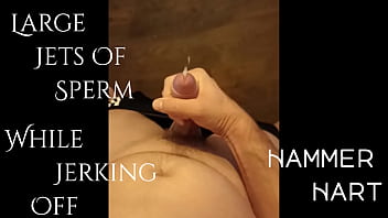 Preview 1 of Ligha Darbi - Large Jets Of Sperm While Jerking Off