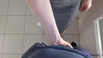 Preview 1 of Brazzers Sex Video Com - Roommate helps him cum quickly in her panties while his parents wait outside