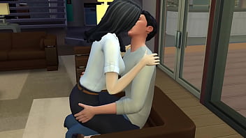 Preview 1 of Grop Xxx Hd Video - Japanese black-haired couple&#039_s sticky and intense sex  SIMS4 Wickedwhim