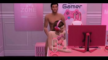 Preview 3 of Im So Horny - Sexy Gamer Girl Fucked SIMS SEX (Nessastarxxx)