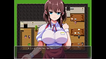 Preview 2 of Mofor Outdoor - Uma linda gar&ccedil_onete gemendo enquanto trabalha no restaurante - NPC fucking girls at work - EP3