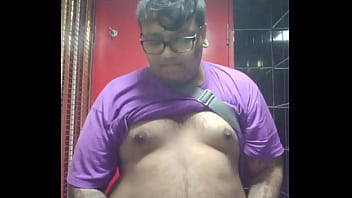 Preview 2 of Bhoot Fuck Videos - Vaibhav Pisses In A Public Toilet With His Boobs &amp_ Belly Out
