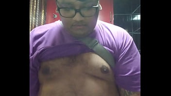 Preview 3 of Bhoot Fuck Videos - Vaibhav Pisses In A Public Toilet With His Boobs &amp_ Belly Out