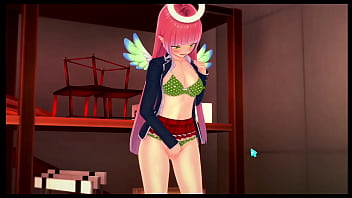 Preview 1 of Bangladeshi Model Shomi Kaysar - Pink hair girl first time 3D