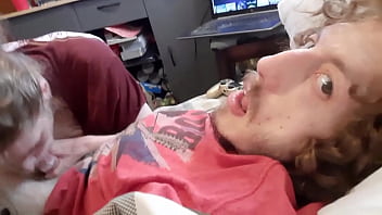 Preview 2 of Fast Food Bus - Handsome twink giving me his best sucking