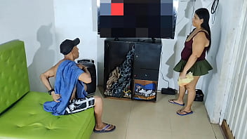 Preview 1 of Good Porn Movies - mi hermanastra muy sexy con ese culo grande que termin&eacute_ foll&aacute_ndola y terminando en su cara