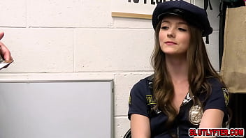 Preview 1 of St Xxxx - Mira Monroe sucked Officer Rustys impressie cock so good. Mira has to go into a store dressed as a cop and record herself stealing something. Officer catches her in the act and brings her in for questioning.