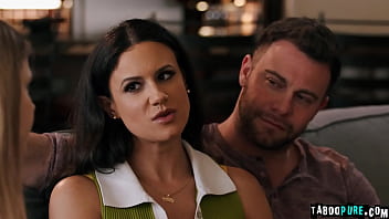 Preview 1 of Hubby Drink Pussy Juice - Super hot and kinky threesome sex with lovely Coco Lovelock. Coco arrives at a house,  she meets Penny Barber and Seth Gamble,  a married couple,   They starts seducing Coco and starts doing taboo sex with them