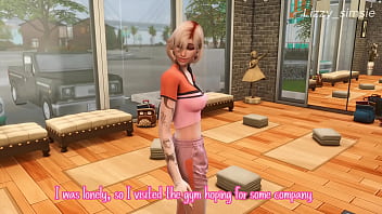 Preview 1 of Mom And Sane Massge Xxx - Bonde fucked in the gym 3d animation  sims 4