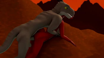 Preview 3 of Ass Gape - Das 3d animation | Red dinosaur porn | furry dinosaur