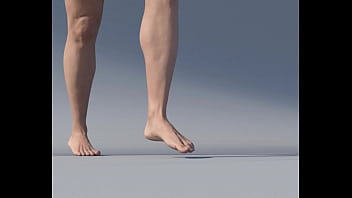 Preview 2 of Throat Deep Tumblr - giantess walking with men stuck bare footed
