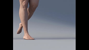 Preview 3 of Throat Deep Tumblr - giantess walking with men stuck bare footed