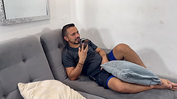 Preview 1 of Anal Boy Slave - My boyfriend leaves me home alone and I end up riding my roommate&#039_s big cock - MIA MONTIELTH