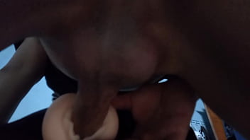 Preview 2 of Harlie Jonson - Rellenando de semen la vagina de goma hasta correrme adentro y terminar temblando