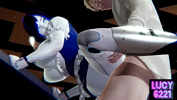 Preview 4 of India Fokin Hd - 人工智能女傭黛咪沖咖啡並服務主人