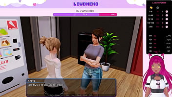 Preview 3 of 9teenxxx Com - VTuber LewdNeko Plays Harem Hotel Part 5