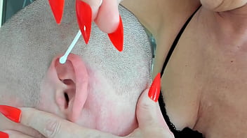 Preview 1 of 18ten Com - Mature cougar femdommassage long nails asmr taboo