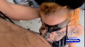 Preview 4 of Xxx Chaeni Girl Full Hd Vedo - Eating the masked kitten on the table