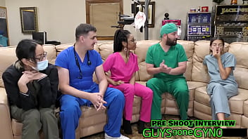 Preview 2 of Killed Bbw - Doctor Canada Flips The Script On Doctor Channy Crossfire During Medical Examination,  Ends Up Examining His Doctor At GuysGoneGyno - Reup