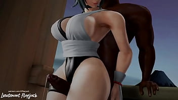 Preview 3 of Indian Sani Linio X - Iroha Thighjob on Big Black Dick Clothes on