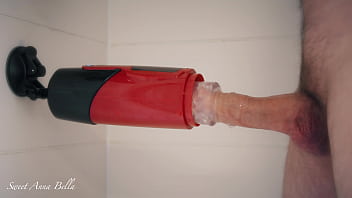 Preview 2 of Teen Ase - My husband trying SOHIMI 360 Rotation Thrusting Male Masturbator and it&#039_s absolutely fabulous.