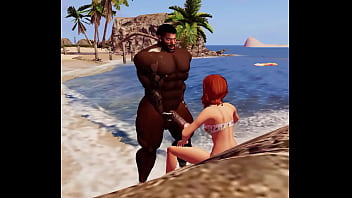 Preview 4 of Monique Takes - duane brown shoots his load on beach admirer