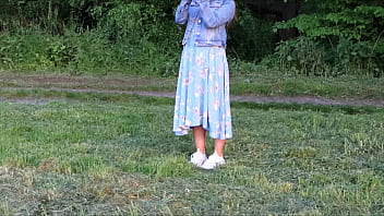 Preview 1 of Son Force Mom In Pantyhose - I took my neighbor&#039_s wife out into nature to fuck,  secretly from her cuckold husband!