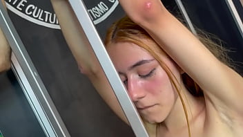 Preview 4 of Hot Muvee - Little Chloe dresses up as a cat and enjoys her ass fucked hard inside a cage