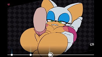 Preview 3 of Madama Sex Fuck - ROUGE THE BAT SEX GAME,  CREAMPIE,  AND BIG COCK