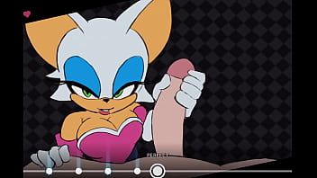 Preview 1 of Madama Sex Fuck - ROUGE THE BAT SEX GAME,  CREAMPIE,  AND BIG COCK