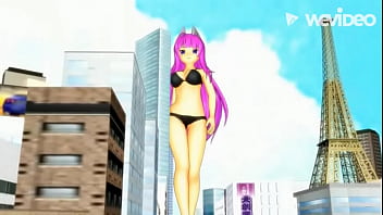 Preview 2 of Dani Foking - giantess fox lady walking