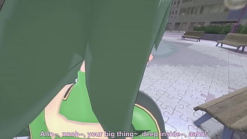 Preview 3 of M Xamster Phone - Tsuyu Asui having sex POV park 2 | Boku no hero | Short