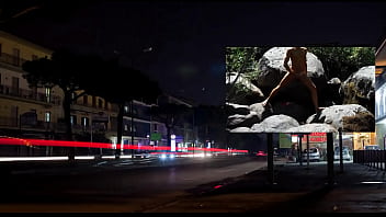 Preview 1 of Teen Sex Dakhla - Night billboard jerking