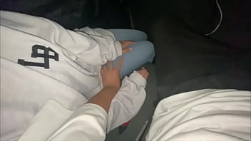 Preview 1 of Bang Bros Sex Vdeo - 【大◯生カップルのカーSEX】夜中まで彼女とデートして車の中でたわいもない会話した後にいい雰囲気になって、、
