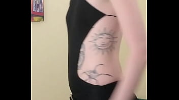Preview 2 of Lover Indian Sex Video - Kit Summers Part 3 in the little Black bodysuit and a gothic miniskirt
