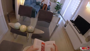 Preview 1 of Auntey Forestsexvideos - Stepmom gets fucked and gets cum in her ass from stepson when she gets stuck on the couch