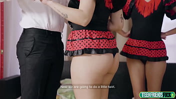 Preview 1 of Wwxxxvi Deo - Baby Nicols,  Anastasia Brokelyn,  Sahily Sweet Her Hot Flamenco Lessons