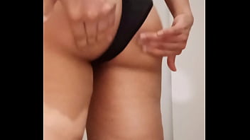 Preview 2 of Appy New Eare Taxi - Curvy milf teen strips black panties and spread ass cheeks moaning and bouncing